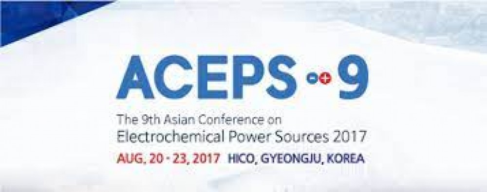 YD Lee,   The 9th Asian Conference on Electrochemical Power Sources 2017